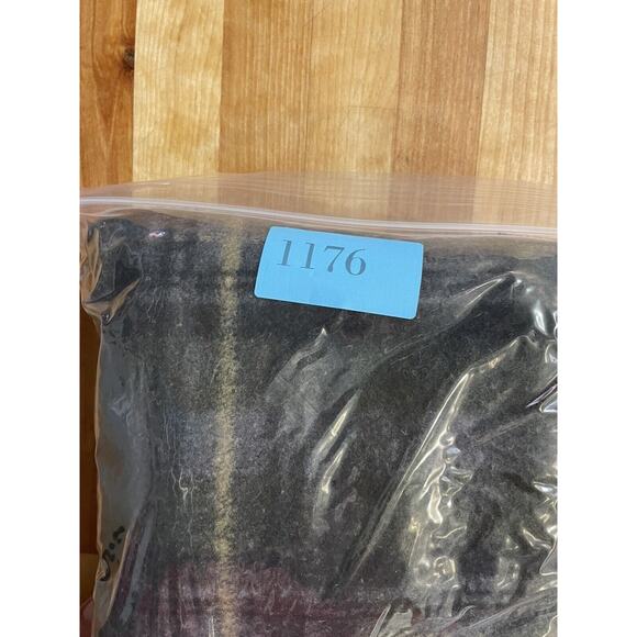 John Wayne Sweater Fleece Plaid Mock Neck 1/4 Snap Up Long Sleeve Mens XL - Picture 8 of 8